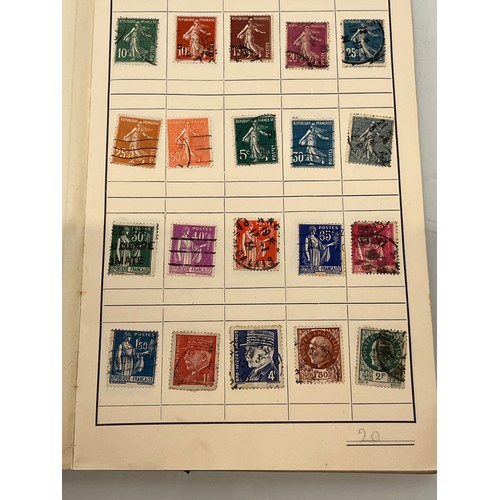 541 - Philately, an album of world Stamps and an envelope of loose stamps.

This lot is available for in-h... 