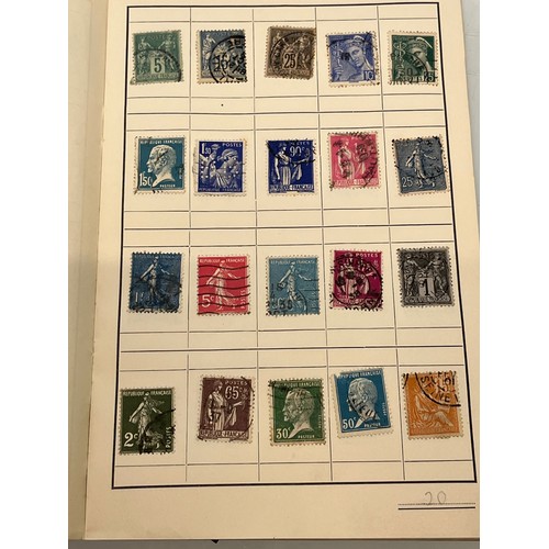 541 - Philately, an album of world Stamps and an envelope of loose stamps.

This lot is available for in-h... 