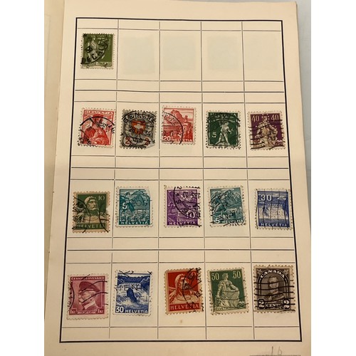 541 - Philately, an album of world Stamps and an envelope of loose stamps.

This lot is available for in-h... 