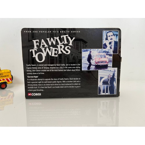 393 - Die cast toy cars, Dinky Corgi etc, includes a boxed Faulty Towers Austin 1100.

This lot is avaialb... 