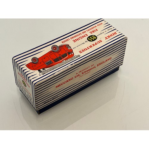 395 - Boxed Dinky Toys Fire Engine.

This lot is available for in house shipping.