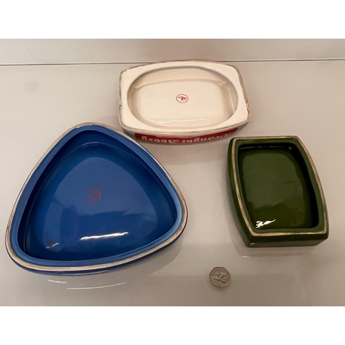 408 - Three Wade advertising ashtrays marked for breweries.

This lot is available for in-house shipping