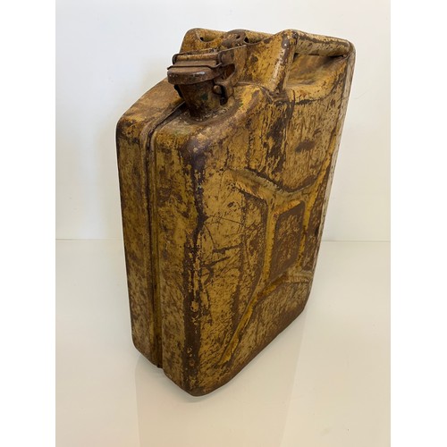 440 - Militaria, a British WWII military Jerry can marked W& W 1943 retaining its original paint.

This lo... 