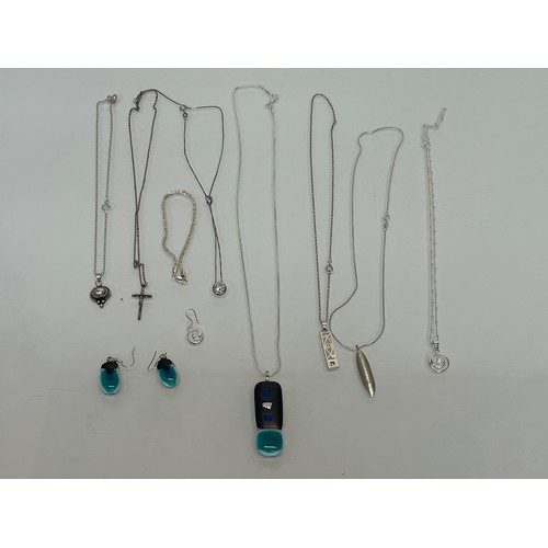 4 - A collection of contemporary jewellery some items are unmarked.

This lot is available for in-house ... 