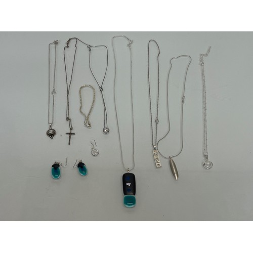 4 - A collection of contemporary jewellery some items are unmarked.

This lot is available for in-house ... 