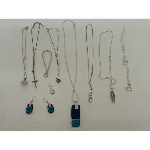 4 - A collection of contemporary jewellery some items are unmarked.

This lot is available for in-house ... 