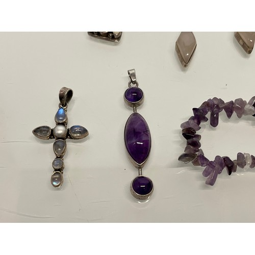 6 - A collection of contemporary jewellery some items are unmarked.

This lot is available for in-house ... 