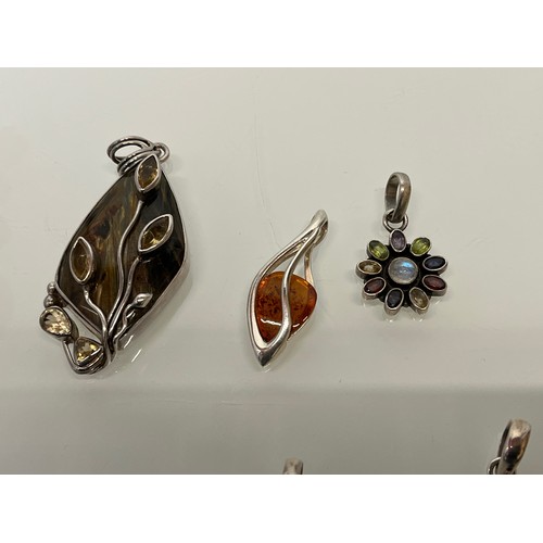 6 - A collection of contemporary jewellery some items are unmarked.

This lot is available for in-house ... 