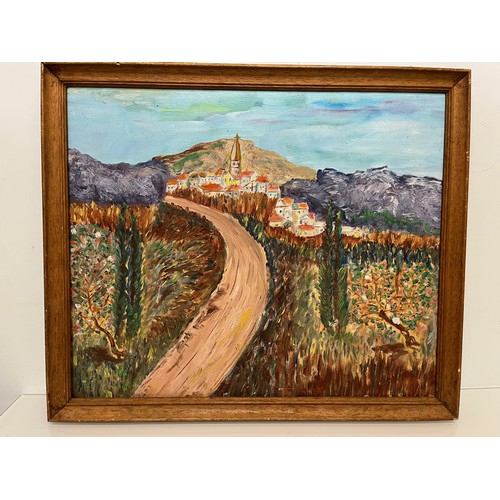 102 - French impressionist landscape, unsigned Provencal scene, 60cm x 51 cm.

This lot is available for i... 