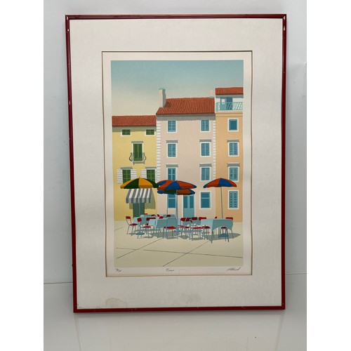 106 - Framed limited edition print of a café scene signed M Wood. 49 cm x 68 cm

This lot is available for... 