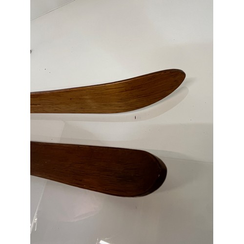 110 - A pair of miniature oak skis 60 cm long.

This lot is available for in-house shipping