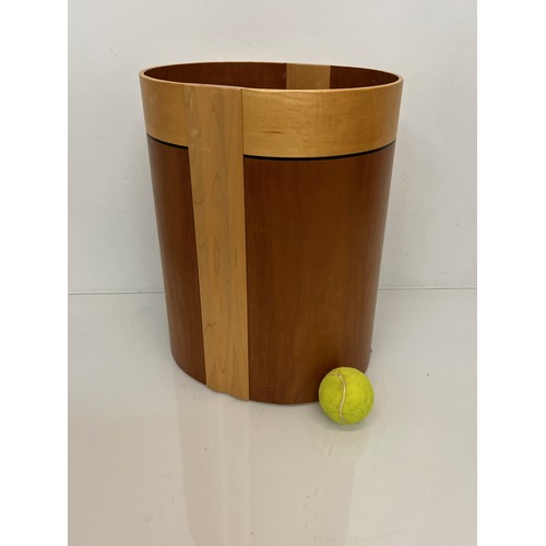 114 - Wooden waste bin.

This lot is available for in-house shipping