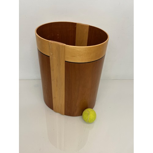 114 - Wooden waste bin.

This lot is available for in-house shipping