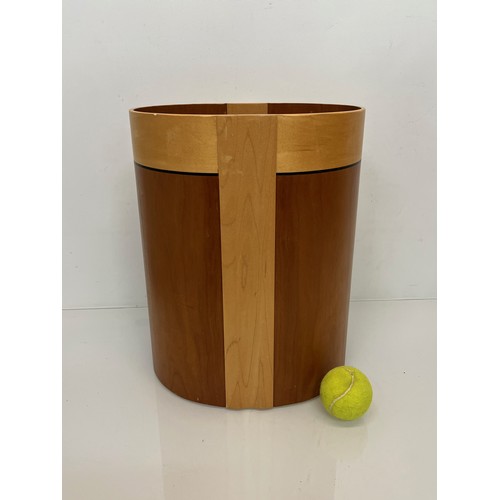 114 - Wooden waste bin.

This lot is available for in-house shipping