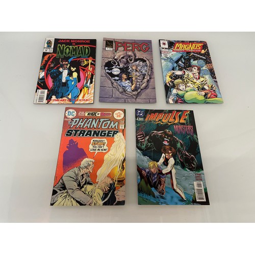 121 - Marvel and DC superhero comics, part of a large collection, Nomad, Perg, Magnus, Phantom Stranger an... 