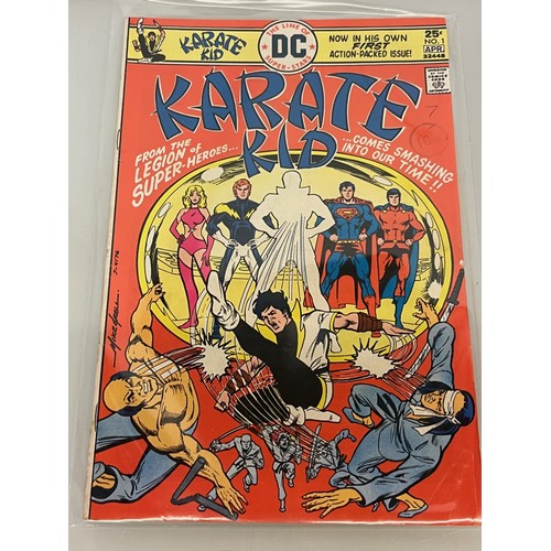 122 - Marvel and DC superhero comics, part of a large collection, Karate Kid, Master of Kung Fu and kung F... 