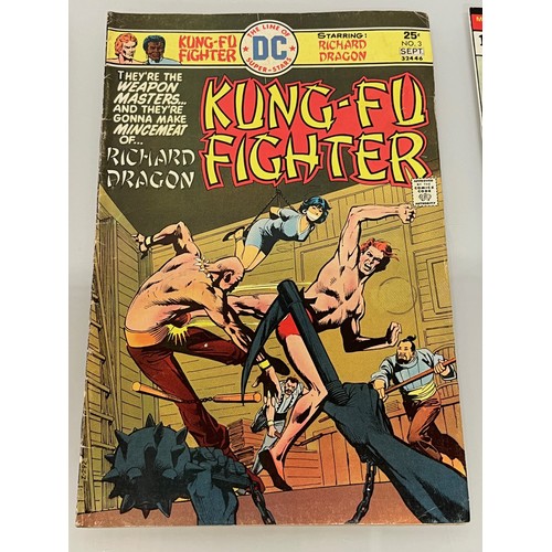 122 - Marvel and DC superhero comics, part of a large collection, Karate Kid, Master of Kung Fu and kung F... 