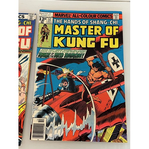 122 - Marvel and DC superhero comics, part of a large collection, Karate Kid, Master of Kung Fu and kung F... 