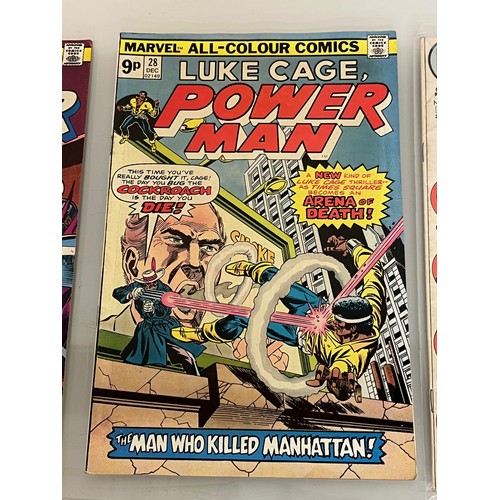 123 - Marvel and DC superhero comics, part of a large collection, Power Man, Super Villains and Doom Patro... 