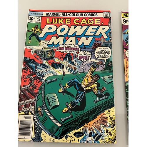 123 - Marvel and DC superhero comics, part of a large collection, Power Man, Super Villains and Doom Patro... 