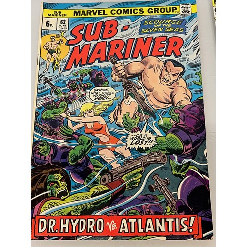 124 - Marvel and DC superhero comics, part of a large collection, Hulk abnd Sub Mariner.

This lot is avai... 