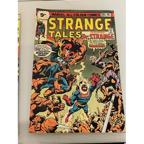 125 - Marvel and DC superhero comics, part of a large collection, Strange Tales, Dr Strange and The Champi... 