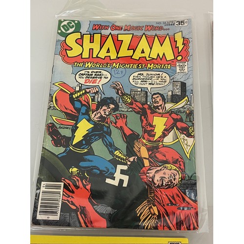 127 - Marvel and DC superhero comics, part of a large collection, Shazam, Omega and The Inhumans.

This lo... 