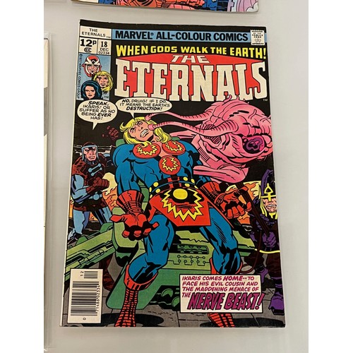 128 - Marvel and DC superhero comics, part of a large collection, Firestorm, The Eternals and Wonder Woman... 