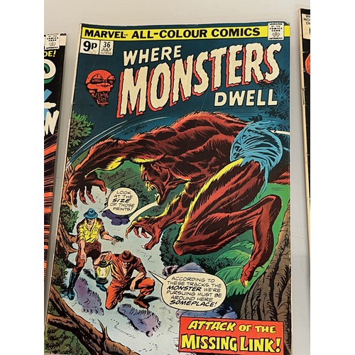 129 - Marvel and DC superhero comics, part of a large collection, Howard the Human, Where Monsters Dwell, ... 