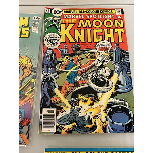 131 - Marvel and DC superhero comics, part of a large collection, Aquaman, Freedon Fighters, Moon Knight, ... 