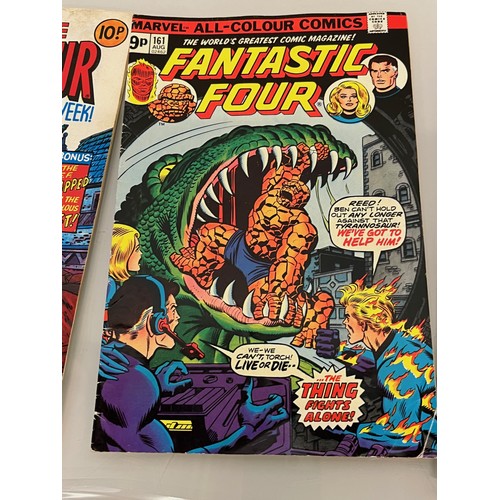 133 - Marvel and DC superhero comics, part of a large collection, The Fantastic Four, Fighting Forces and ... 