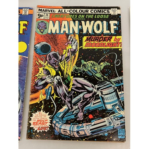 135 - Marvel and DC superhero comics, part of a large collection, Manhunter, Sandman,Jonah hex, man-Wolf, ... 