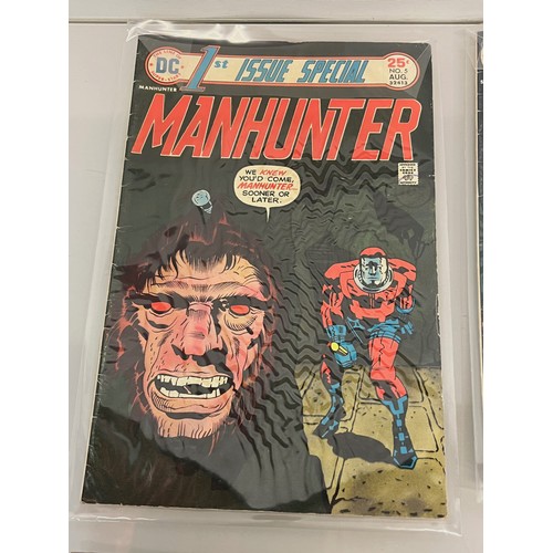 135 - Marvel and DC superhero comics, part of a large collection, Manhunter, Sandman,Jonah hex, man-Wolf, ... 