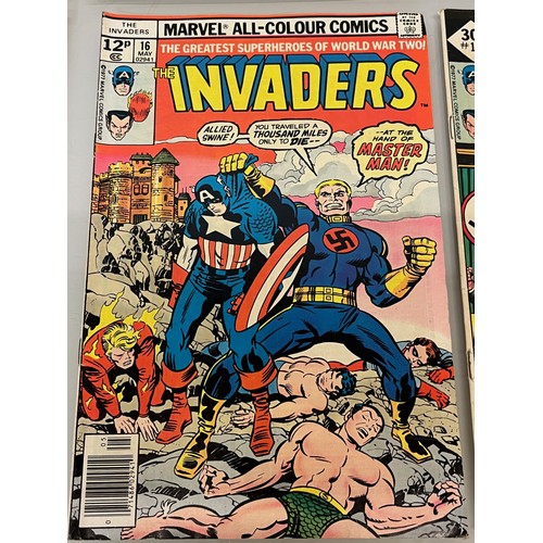 138 - Marvel and DC superhero comics, part of a large collection, Batman, Joker, Tarzan, and The Invaders
... 