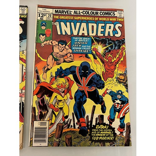 138 - Marvel and DC superhero comics, part of a large collection, Batman, Joker, Tarzan, and The Invaders
... 