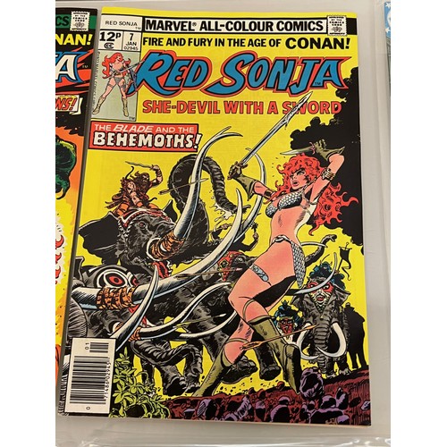 141 - Marvel and DC superhero comics, part of a large collection, The Defenders, Red Sonja, Steel, Black P... 