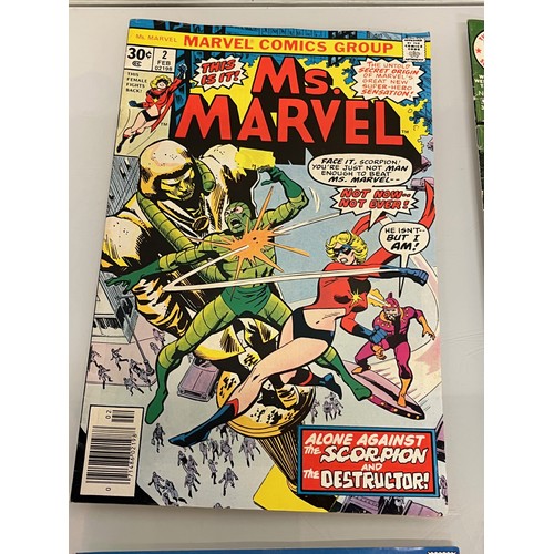 145 - Marvel and DC superhero comics, part of a large collection, Ms Marvel, Jonah hex, Deathlok, Tor, Mas... 