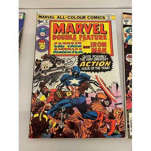 147 - Marvel and DC superhero comics, part of a large collection, Werewolf, Captain America, Iron Man, Fal... 