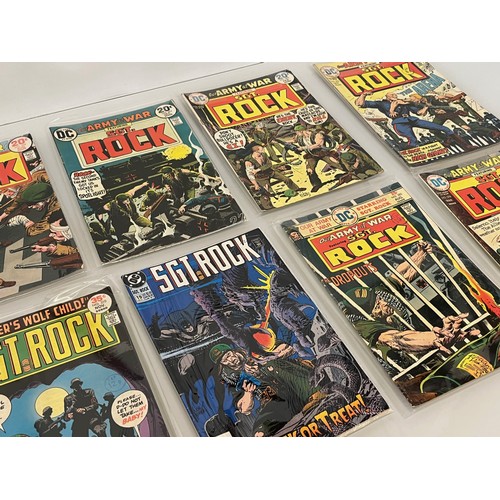 151 - Marvel and DC superhero comics, part of a large collection, Army at War Sgt Rock.

This lot is avail... 