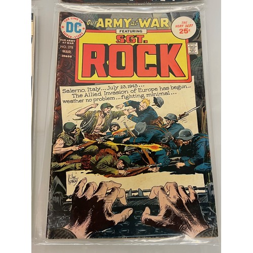 151 - Marvel and DC superhero comics, part of a large collection, Army at War Sgt Rock.

This lot is avail... 