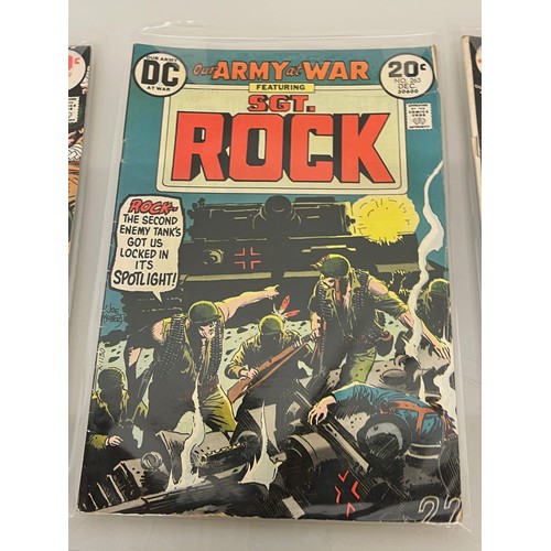 151 - Marvel and DC superhero comics, part of a large collection, Army at War Sgt Rock.

This lot is avail... 