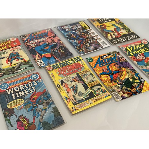 157 - Marvel and DC superhero comics, part of a large collection, Action Comics, Superman, Worlds Finest a... 