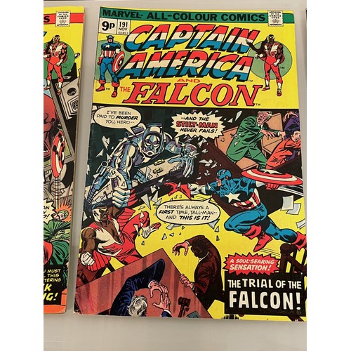 158 - Marvel and DC superhero comics, part of a large collection, Captain America and Falcon.

This lot is... 