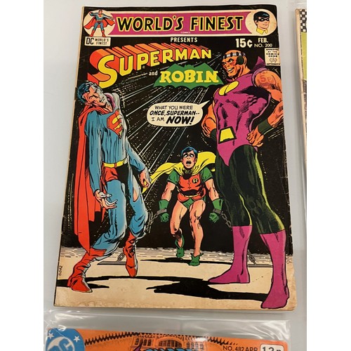 159 - Marvel and DC superhero comics, part of a large collection, Superman, Worlds Finest, Action Comics, ... 