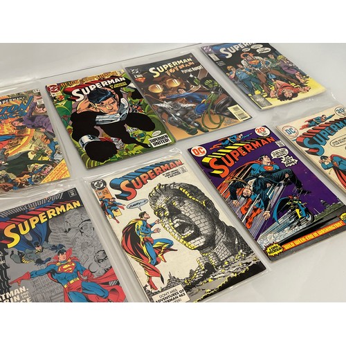 161 - Marvel and DC superhero comics, part of a large collection, Superman.

This lot is available for in-... 