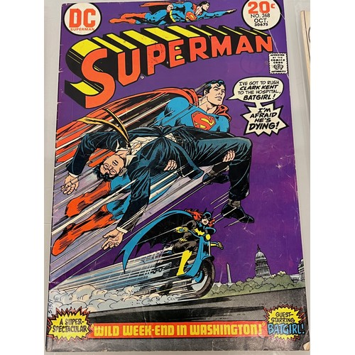 161 - Marvel and DC superhero comics, part of a large collection, Superman.

This lot is available for in-... 