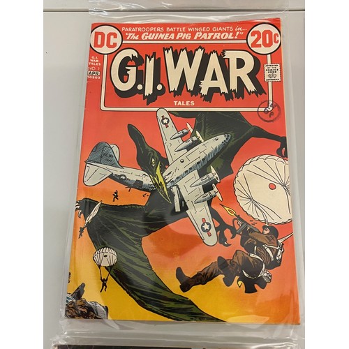 163 - Marvel and DC superhero comics, part of a large collection, G.I. War, G.I. Combat, Star Spangled War... 