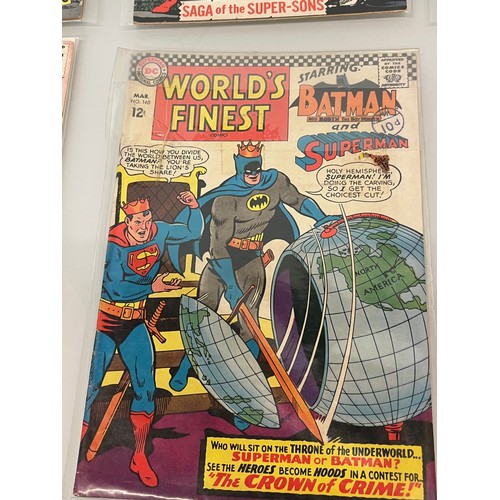 164 - Marvel and DC superhero comics, part of a large collection, Worlds Finest, Batman and Superman.

Thi... 