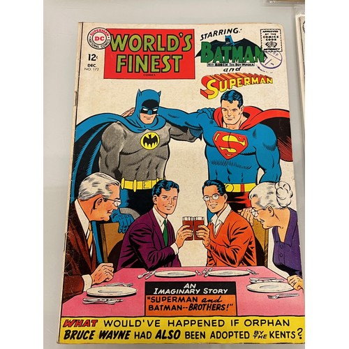 164 - Marvel and DC superhero comics, part of a large collection, Worlds Finest, Batman and Superman.

Thi... 