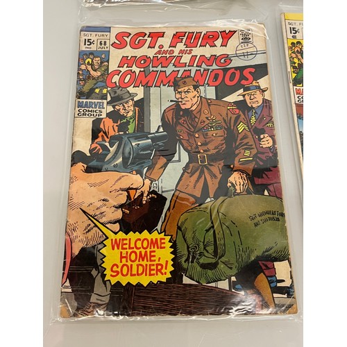 165 - Marvel and DC superhero comics, part of a large collection, Sgt Fury.

This lot is available for in-... 